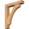 Ekena Millwork Legacy Block Smooth Bracket w/ Offset Brace, Western Red Cedar, 5 1/2"W x 28"D x 32"H BKT0604X28X32LEC05SWR - alternate 1